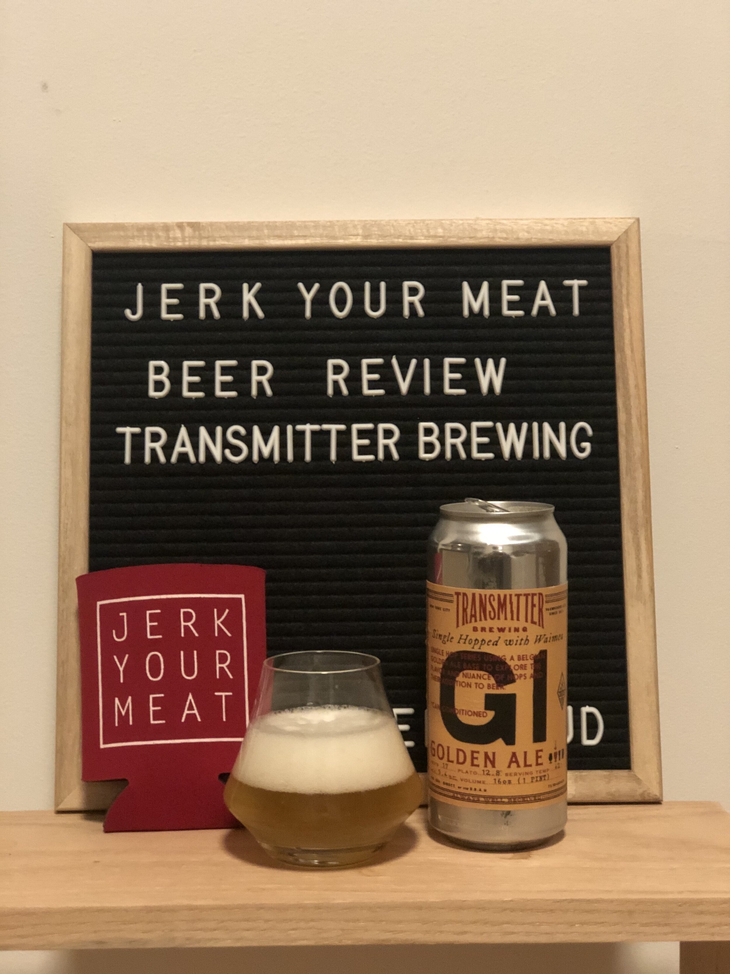 TRANSMITTER BREWING Co. G1 a Golden Ale — J E R K Y O U R M E A T
